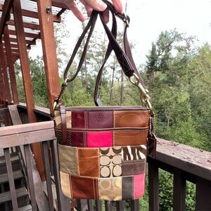 COACH VINTAGE Signature Patchwork Crossbody/Shoulder Bag Limited Edition AUTHNTC